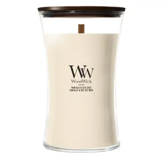 Woodwick Candle Vanilla & Sea Salt Large