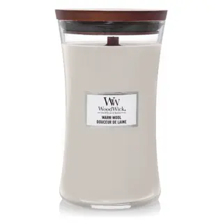 Woodwick kaars Warm Wool Large