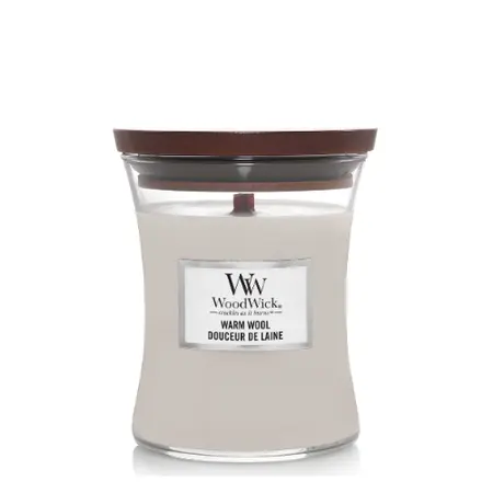 Woodwick kaars Warm Wool Medium