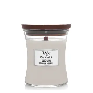 Woodwick kaars Warm Wool Medium