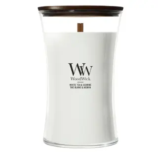 WOODWICK Ww White Tea & Jasmine Large Candle