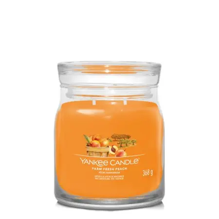 Yankee Candle Signature Farm Fresh Peach Medium Jar