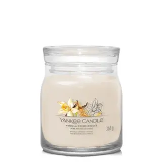 Yankee Candle Signature Vanilla Crème Brûlée Medium Jar